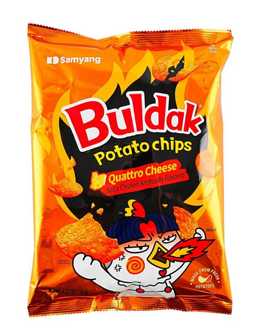 Buldak Potato Chips Quattro Cheese