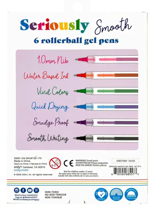 Seriously Smooth Rollerball Gel Pens