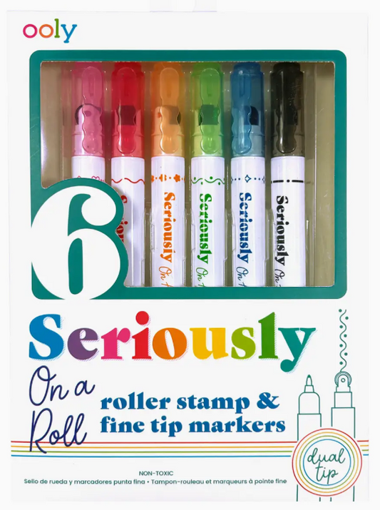 Seriously On A Roll - Fine Tip & Roller Stamp Tip Markers