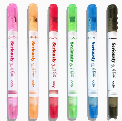 Seriously On A Roll - Fine Tip & Roller Stamp Tip Markers