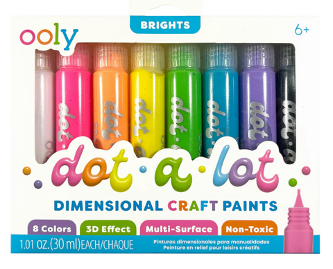 Ooly Brights Dot-a-Lot 3D Dimensional Craft Paint