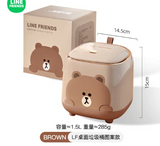 Line Friends Cute Cartoon Desktop Trash Can Trash Can