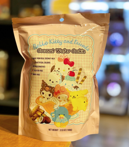 Hello kitty coconut wafer cookies