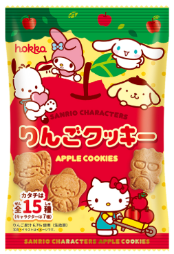 hokka sanrio characters apple cookies