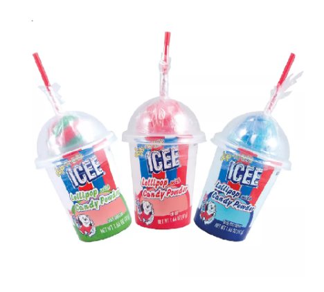 ICEE lollipop with Candy Powder
