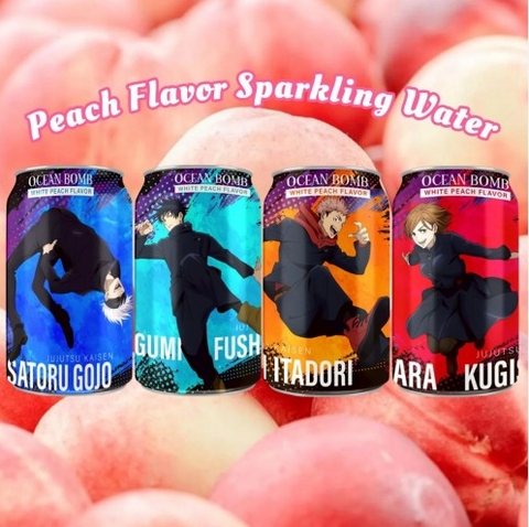 Ocean Bomb White Peach Sparkling Water