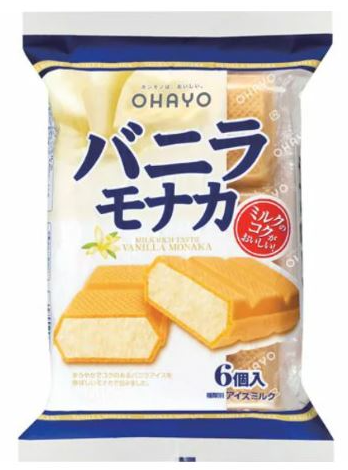 OHAYO Ice Cream Vanilla Monaka