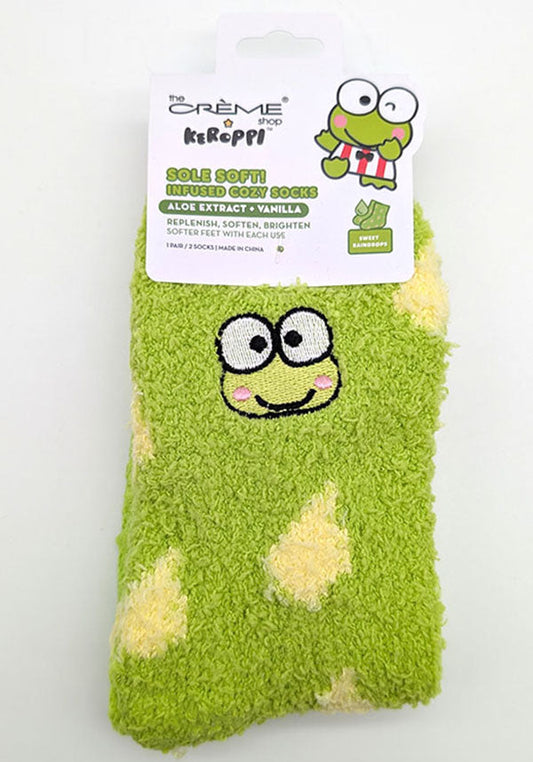 The Creme Shop x Keroppi Sole Soft! Infused Cozy Socks
