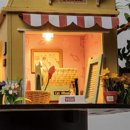 RoLife DIY Miniature House Cat House