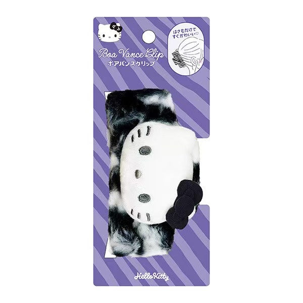 Sanrio Hair Clips Hello Kitty Black Leopard Print