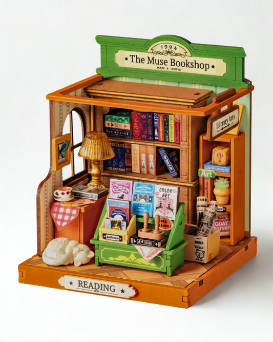 Rolife Muse Bookshop Miniature House