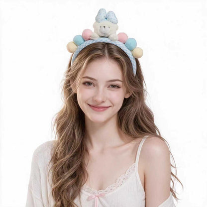AiLike Cute Blue Plush Head Band