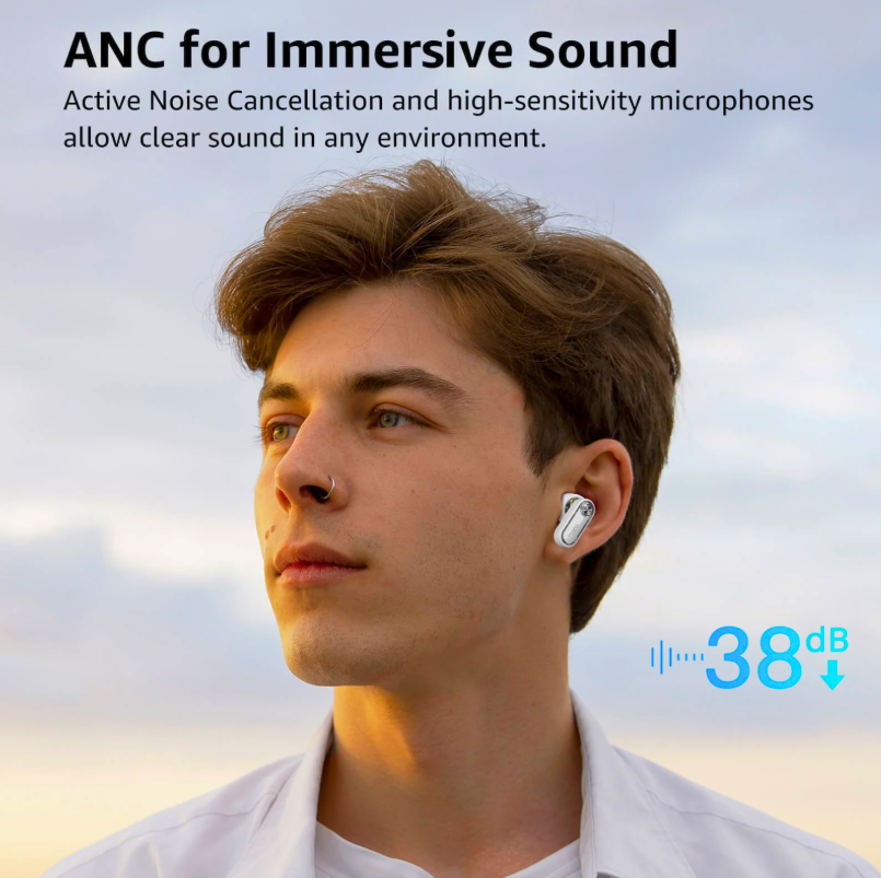 Aerosound3 Bluetooth Earbuds white