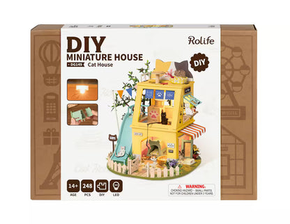 RoLife DIY Miniature House Cat House