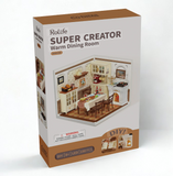 RoLife Warm Dining Room Miniature House