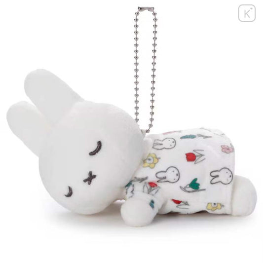 Japan Miffy Mascot Holder - Miffy : Sleeping Friend Bloom