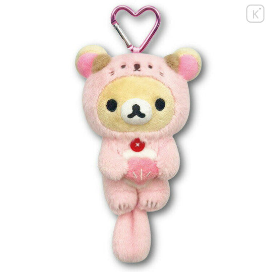 Japan San-X Mascot Holder Mini Plush Pouch - Korilakkuma : Relax Sea Otter