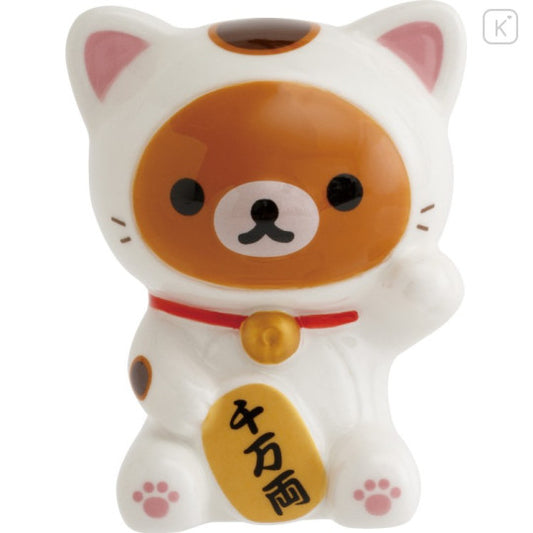 Japan San-X Squishy Mascot Figure - Rilakkuma : Lucky Cat