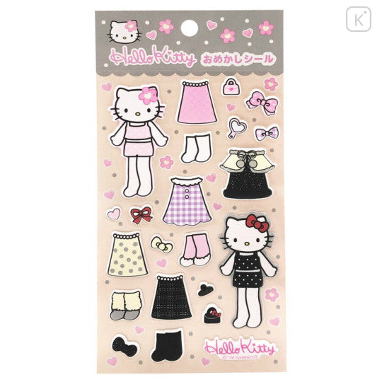 Japan Sanrio Dress-Up Sticker - Hello Kitty : Light Pink