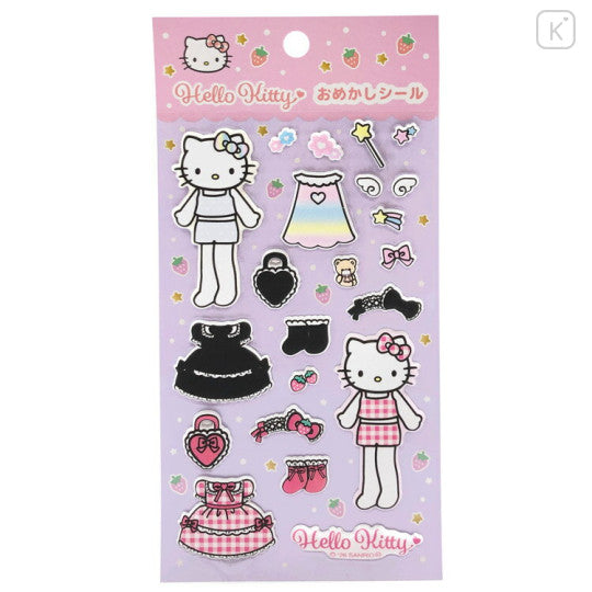 Japan Sanrio Dress-Up Sticker - Hello Kitty : Purple