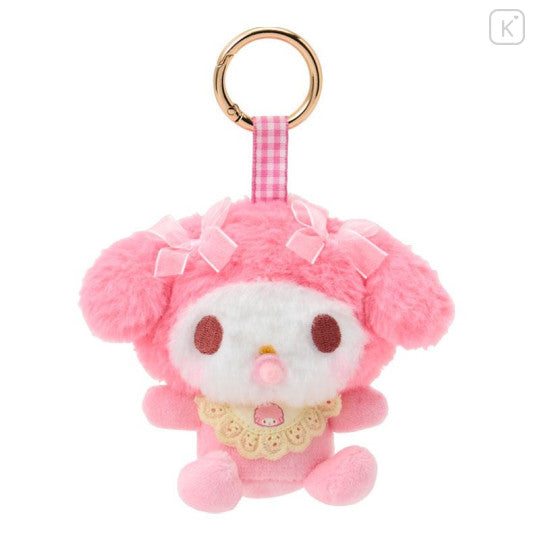 Japan Sanrio Mascot Holder Bag Charm - My Melody : Baby Ribbon Fluffy