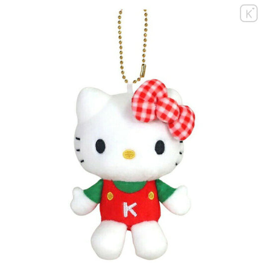 Japan Sanrio Mascot Holder - Hello Kitty : Standard Collection Green