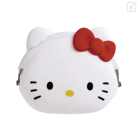 Japan Sanrio Mimi Pochi Pouch - Hello Kitty : White