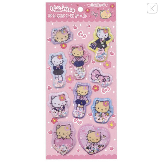 Japan Sanrio Shaker Sticker Hello Kitty