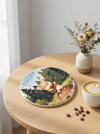AiJoyTop Lucky Ceramic Coaster