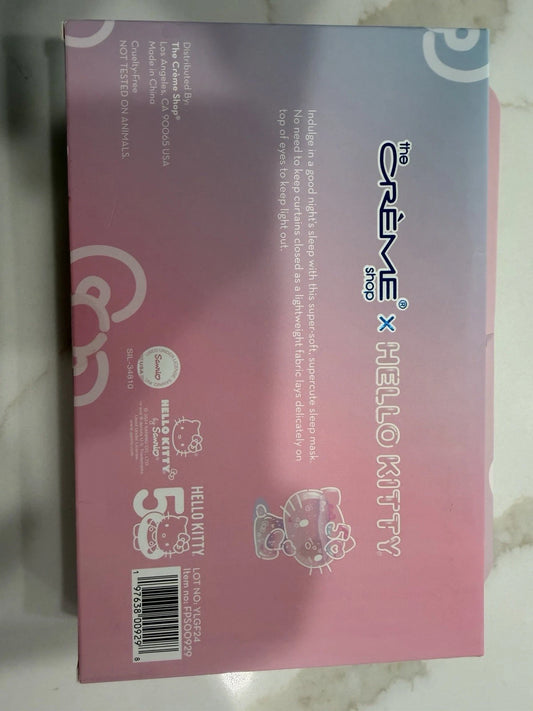 The Creme Shop x Hello Kitty Plushie sleep mask  for well deserved beauty rest