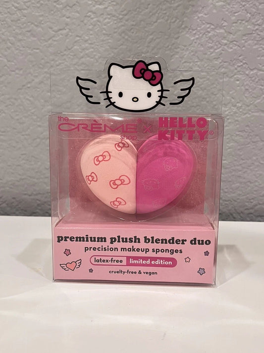 The Creme Shop x HK Premium Plush Blender Duo precision makeup sponges