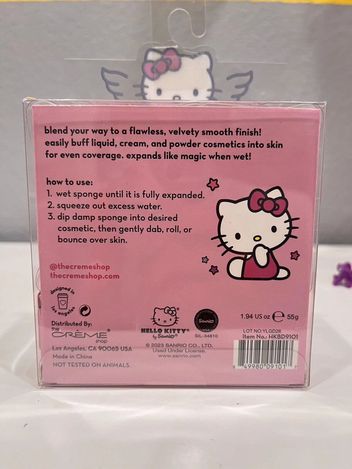 The Creme Shop x HK Premium Plush Blender Duo precision makeup sponges