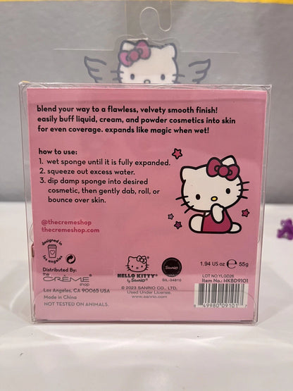 The Creme Shop x HK Premium Plush Blender Duo precision makeup sponges